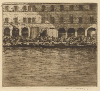 Rialto-Märkte, Venedig von Mortimer Menpes