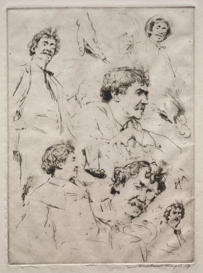 Sechs Gesichter von Whistler von Mortimer Menpes