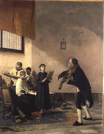 Der Gesangsunterricht von Mose Bianchi
