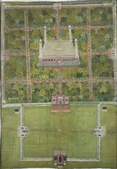 Mausoleum von Jahangir in Lahore, 1770 von Mughal School