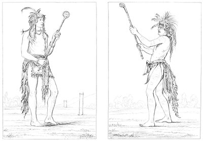 Sioux-Ballspieler, 1841 von Myers and Co