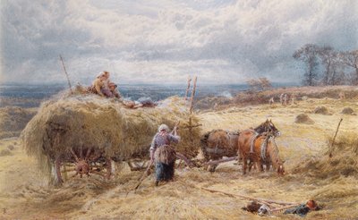 Der Heuwagen von Myles Birket Foster