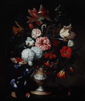 Stillleben (eines von einem Paar) von N. Javrillard
