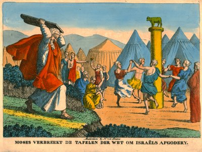 Moses und der Götzendienst der Israeliten von N v d Linden
