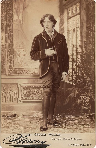 Porträt von Oscar Wilde von Napoleon Sarony