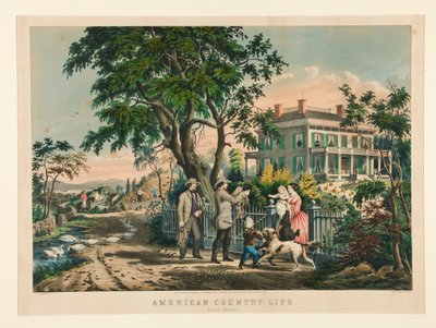 Amerikanisches Landleben / Oktober Nachmittag von Nathaniel Currier