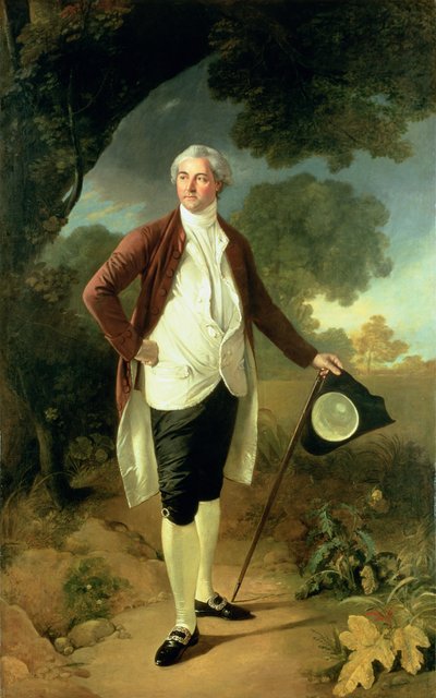 Porträt von David Garrick von Nathaniel Dance Holland