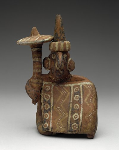 Sitzende männliche Figur mit Keule von Nayarit Nayarit