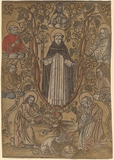 Der genealogische Baum der Dominikaner von Netherlandish 15th Century