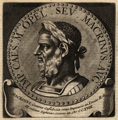 Porträt des römischen Kaisers Macrinus von Netherlandish School