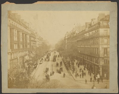 Paris, Perspektive des Boulevard Montmartre von Neurdein freres
