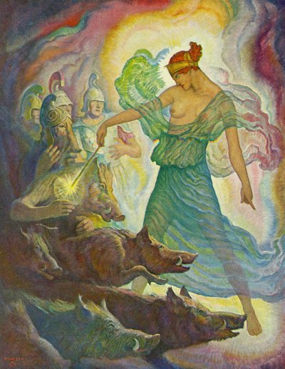 Circe und die Schweine von Newell Convers Wyeth