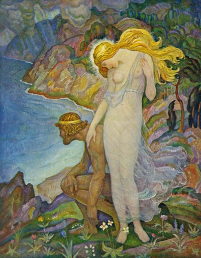 Odysseus und Kalypso von Newell Convers Wyeth