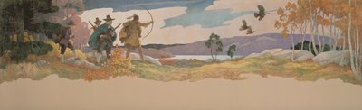 Die Truthahnjäger, 1941 von Newell Convers Wyeth