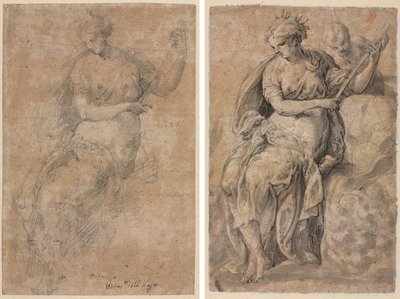 Allegorische Figur (recto und verso) von Niccolo dell