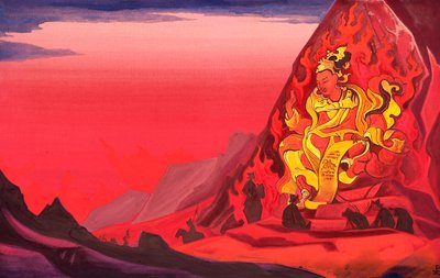 Befehl von Rigden Djapo, 1933 von Nikolai Konstantinowitsch Roerich