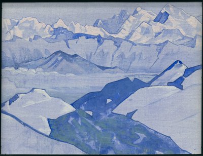 Everest-Gebirge, "Himalaya" Serie, 1924 von Nicholas Roerich