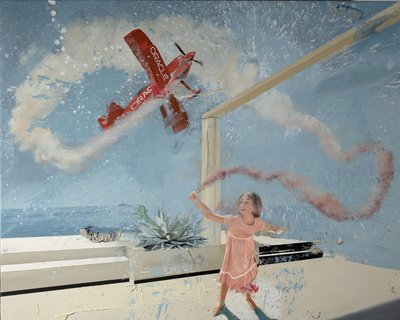 Rauchiges Mädchenflugzeug, 2022 von Nicola Pucci