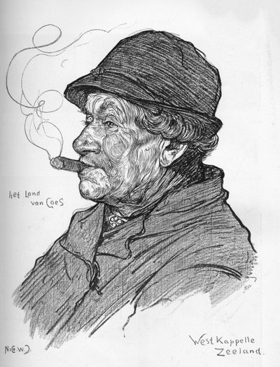 Skizze von Nico Jungmann, ca. 1900 von Nicolaas Wilhelm Jungmann