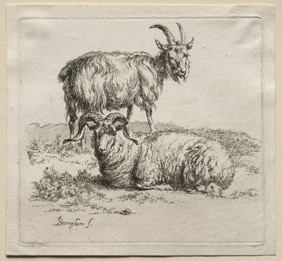 Widder und Ziege von Nicolaes Pietersz. Berchem
