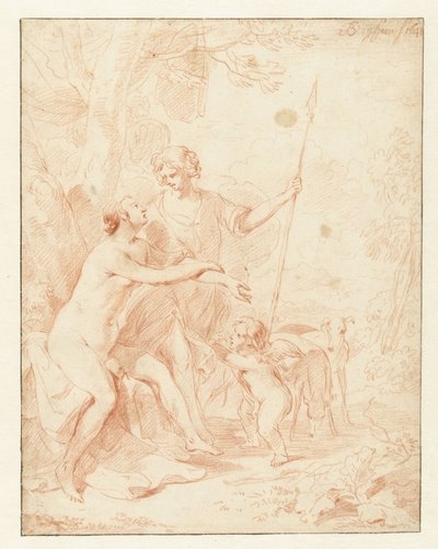 Venus, Adonis und Cupido von Nicolaes Pietersz Berchem