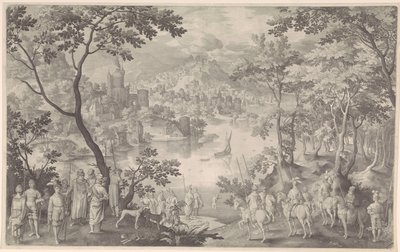 Heilung von Naaman von Nicolaes de Bruyn