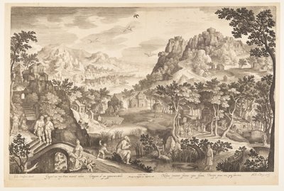 Hosea und die Prostituierte Gomer von Nicolaes de Bruyn
