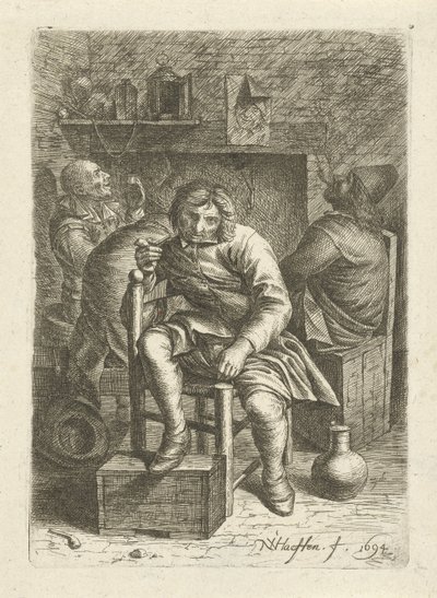 Rauchender Mann von Nicolaes van Haeften