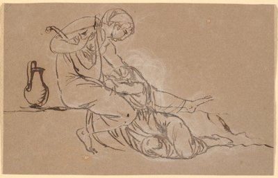 Sappho und Mytilenerin von Nicolai Abildgaard