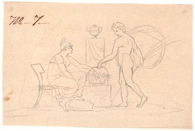 Zwei Figuren von Nicolai Abildgaard