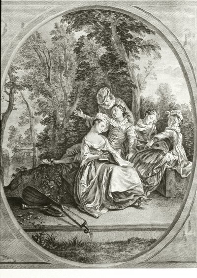 Musikunterricht von Nicolas (after) Lancret