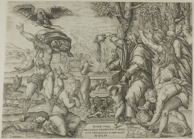 Das Opfer der Iphigenie von Nicolas Beatrizet