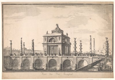 Projekt einer Triumphbrücke von Nicolas Henri Jardin