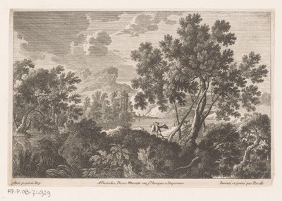 Landschaft mit Ruine von Nicolas Perelle