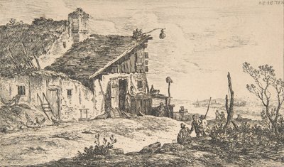 Rustikale Landschaft, 1772 von Nicolas Perignon