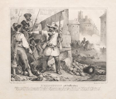 Ansprache am 28. Juli 1830, 1830 von Nicolas Toussaint Charlet