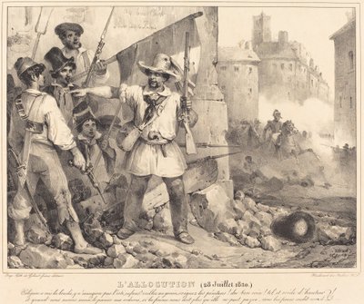 Die Ansprache, 20. Juli 1830 von Nicolas Toussaint Charlet