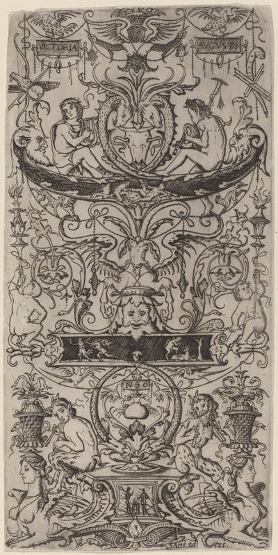 Ornamenttafel: Victoria Augusta von Nicoletto da Modena