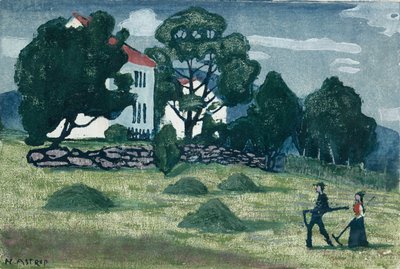 Heimkehr von der Arbeit von Nikolai Astrup