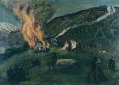 Mittsommerfeuer von Nikolai Astrup