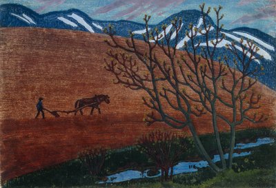 Pflugnacht von Nikolai Astrup