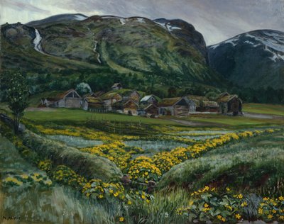 Samstagabend und Butterblumen von Nikolai Astrup