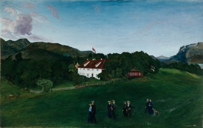 Svanøe Hovedgård, ca. 1904 von Nikolai Astrup
