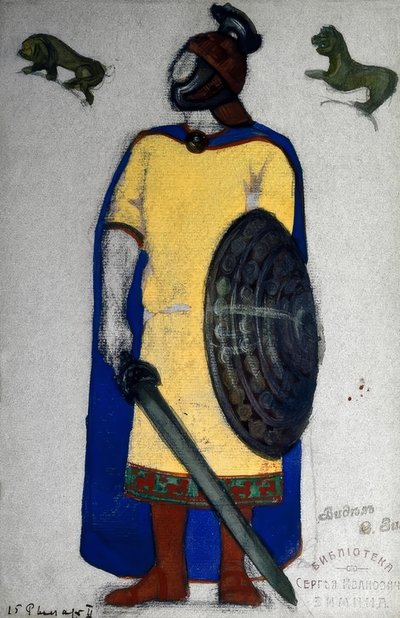 Tristan und Isolde Figurine von Nikolai Konstantinowitsch Roerich