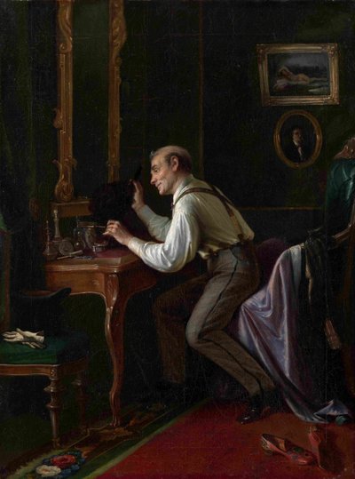 Am Frisiertisch von Nikolai Yakovlevich Gribkov