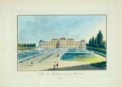 Das Obere Belvedere von der Nordseite von Nikolaus Reim