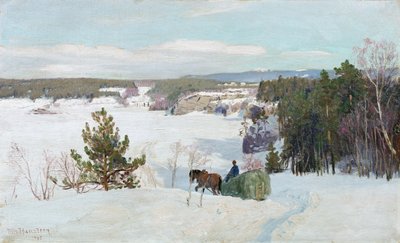 Winterlandschaft von Nils Hansteen