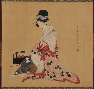 Oiran, Edo-Zeit, frühes bis mittleres 19. Jahrhundert von Numata Gessai