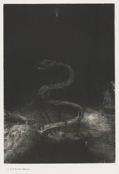 Und er band ihn tausend Jahre von Odilon Redon