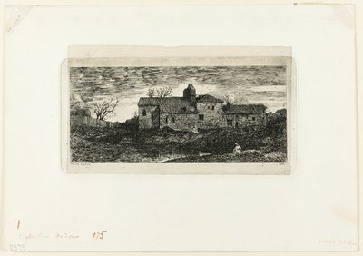 Kapelle und Pilgerhospiz in Harambeltz (Basses-Pyrenees) von Odilon Redon